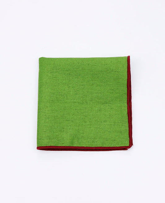 Pochette de Costume Vert n°4 en Lin | Basile - Unipap's