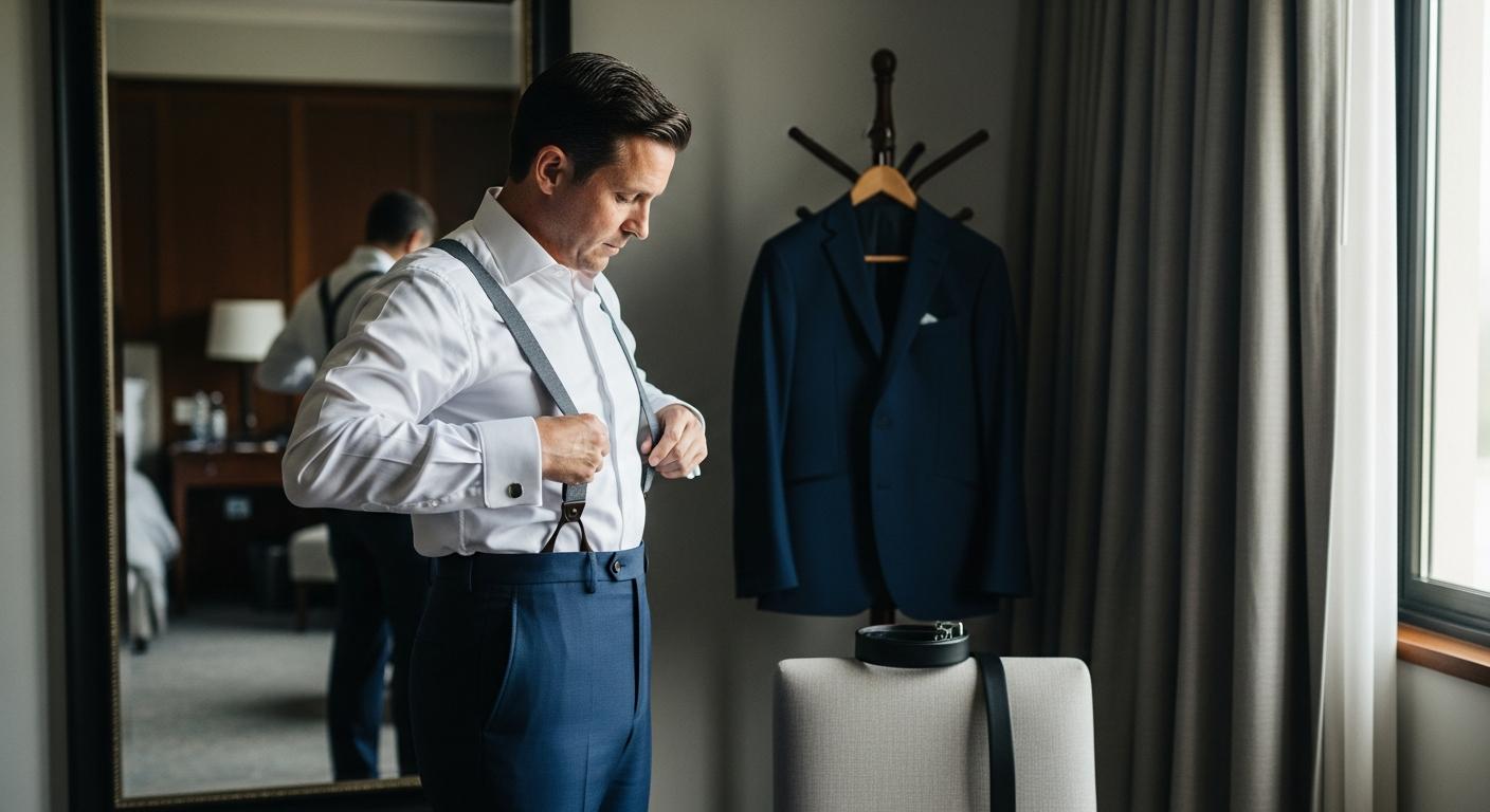 Bretelles homme ou ceinture : que porter avec un costume ? Bild