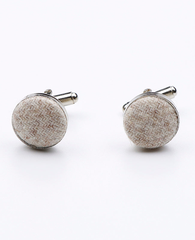 Manschettknapp Beige n°2 i Ull | Claude - Unipap's