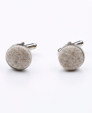 Manschettknapp Beige n°2 i Ull | Claude - Unipap's