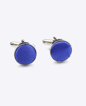 Boutons de Manchette Bleu n°2 en Polyester | Jules - Unipap's
