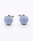 Boutons de Manchette Bleu n°3 en Coton | Edgard - Unipap's