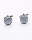Boutons de Manchette Gris n°2 en Polyester | Georges - Unipap's