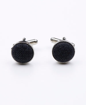 Boutons de Manchette Noir en Coton | Edgard - Unipap's