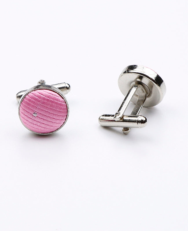Manschettknappar Rosa i Polyester | Georges - Unipap's