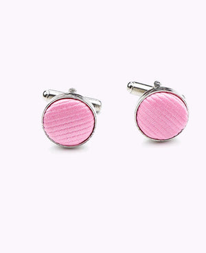 Manschettknapp Rosa Polyester «Lucien»