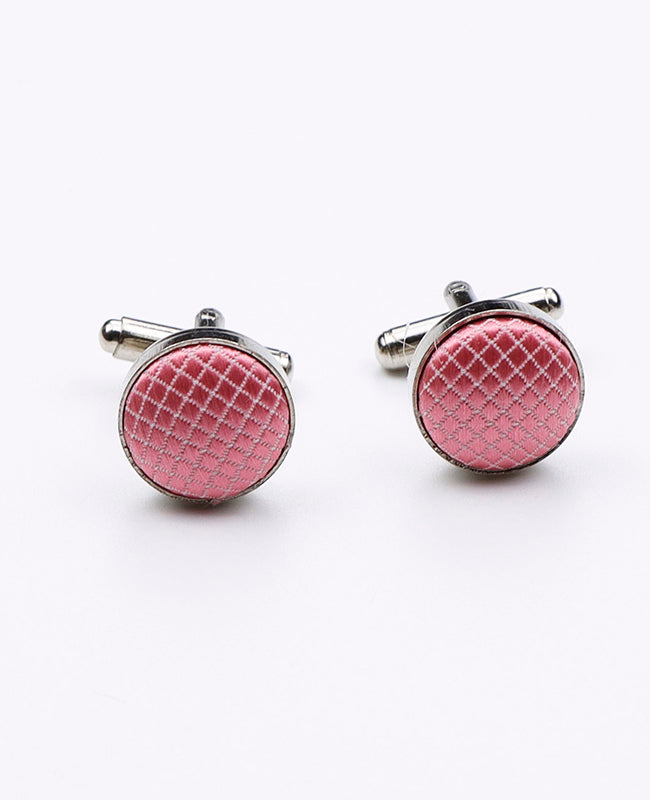 Boutons de Manchette Rose n°1 en Polyester | Martin - Unipap's