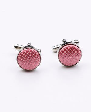 Boutons de Manchette Rose n°1 en Polyester | Martin - Unipap's