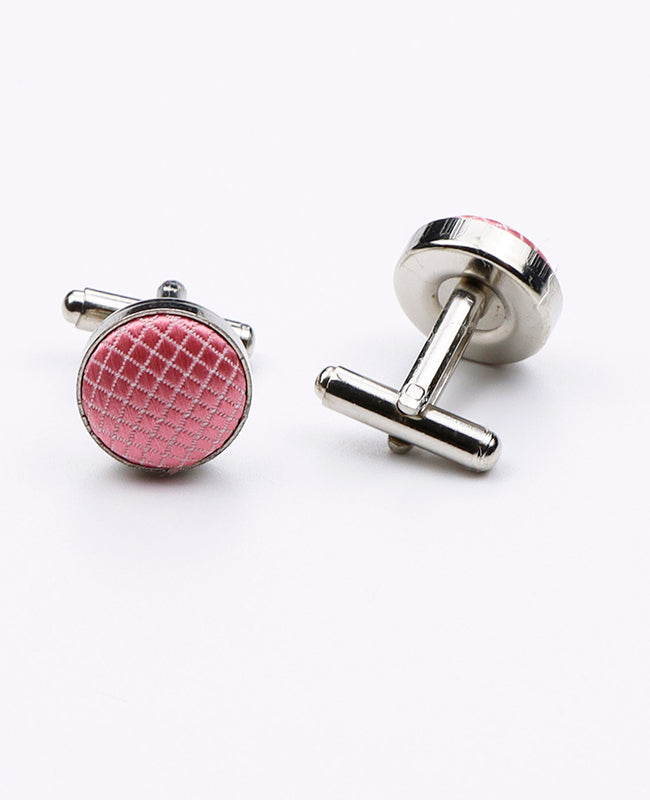 Manschettknapp rosa n°1 polyester | Martin - Unipap's
