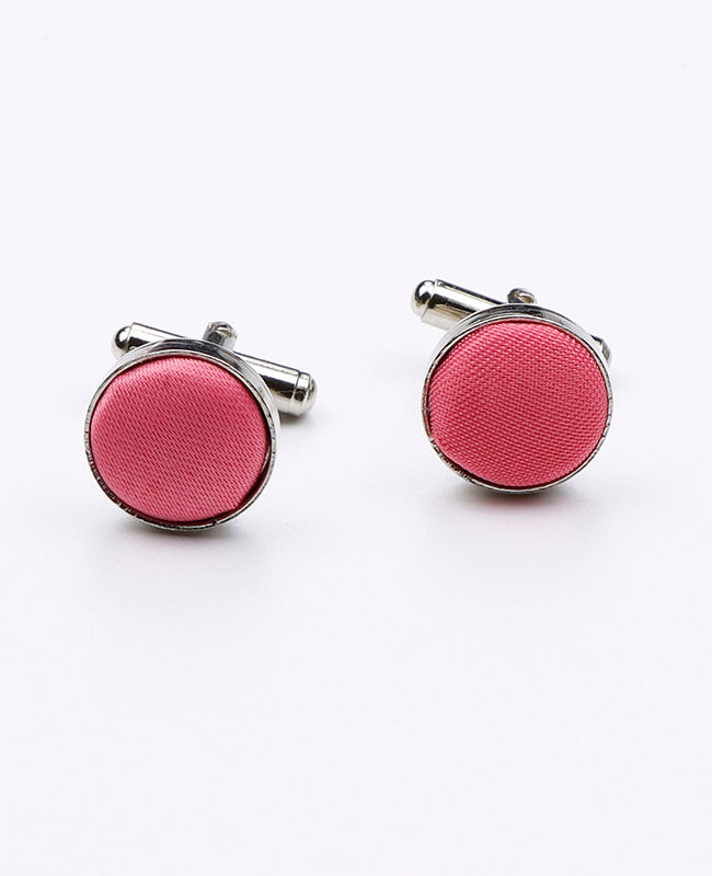 Manschettknappar Rosa nr 2 Polyester «Anatole»