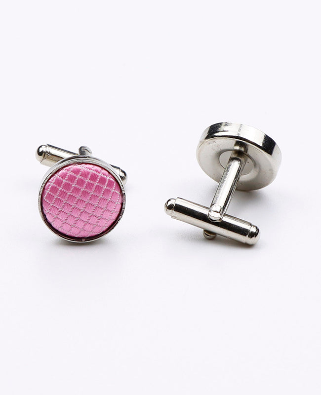 Manschettknappar Rosa nr 2 i Polyester | Martin - Unipap's