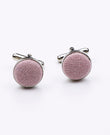 Boutons de Manchette Rose n°3 Homme en Coton | Edgard | Unipap's