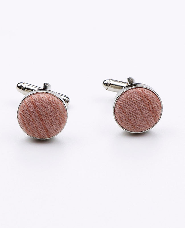 Rosa Manschettknappar i Polyester | Augustin - Unipap's