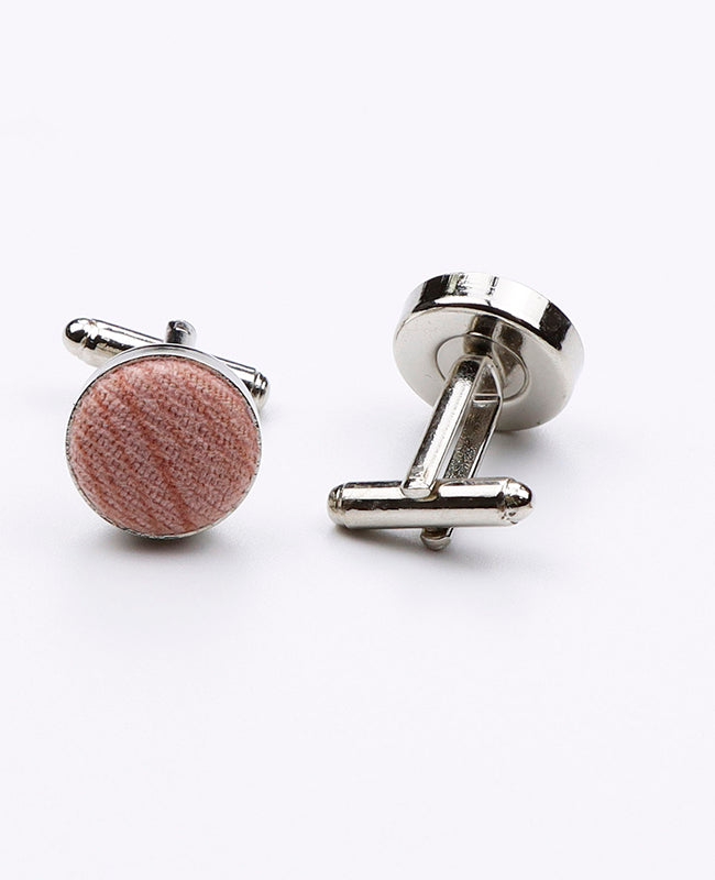 Manschettknappar Rosa i Polyester | Augustin - Unipap's