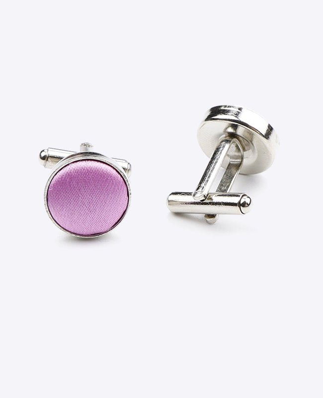 Manschettknappar violett n°1 polyester | Jules - Unipap's
