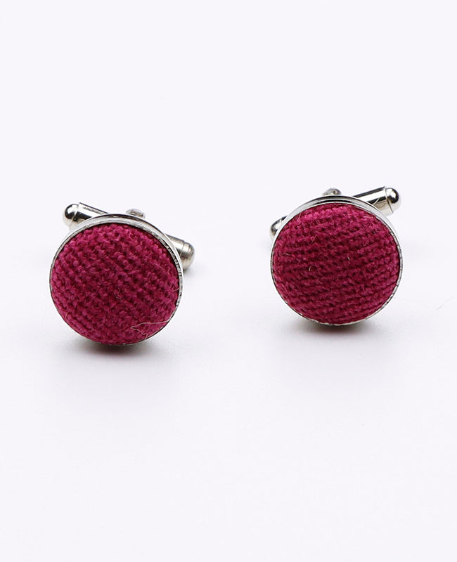 Boutons de Manchette Violet n°2 en Effet Velours | Simon - Unipap's