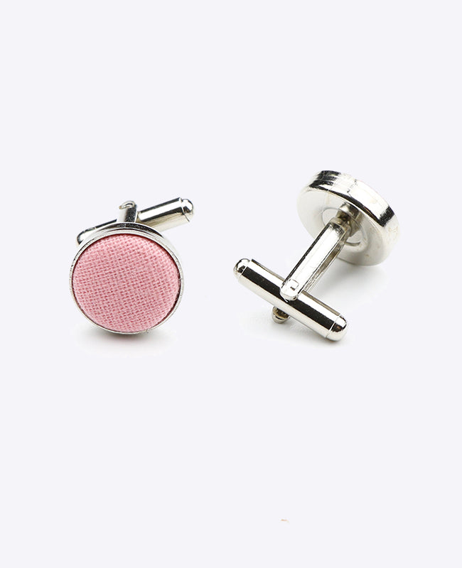Manschettknapp Rosa n°5 i Bomull «Edgard»