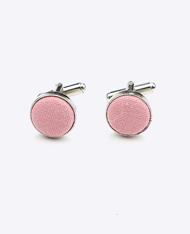 Manschettknapp Rosa n°5 i Bomull «Edgard»