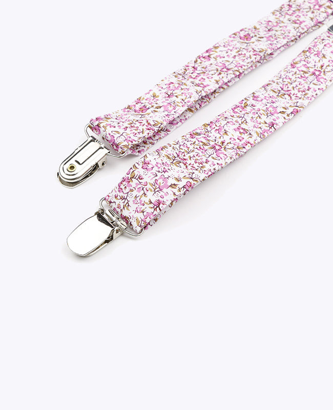 Hängslen Liberty Rosa n°4 i Bomull «Gaspard»