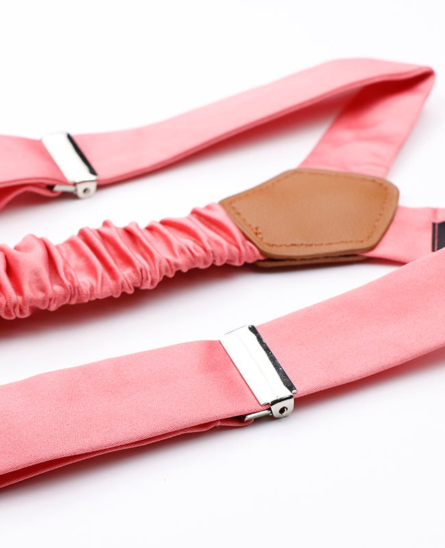 Hängslen Man Rosa n°2 i Polyester «Ernest»