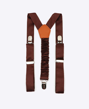 Bretelles Enfant Marron en Polyester «Ernest»