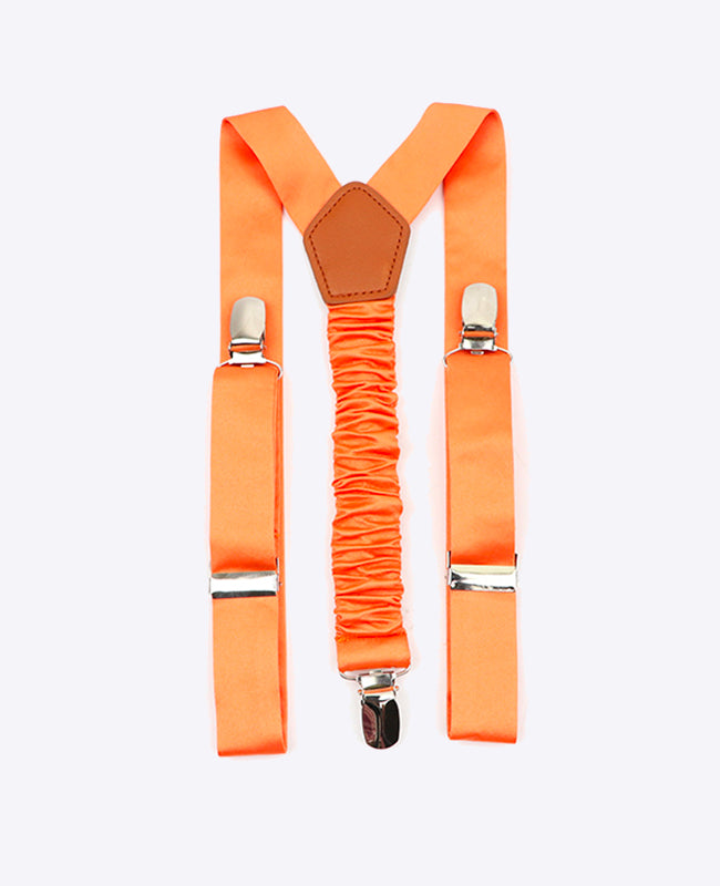 Hängslen Barn Orange n°2 i Polyester «Ernest»