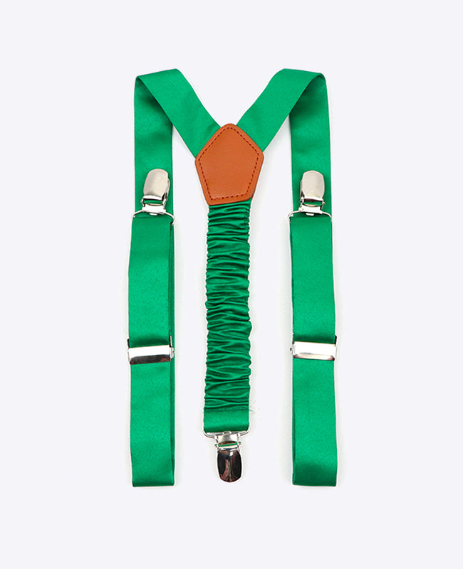 Hängslen Barn Grön n°3 i Polyester «Ernest»