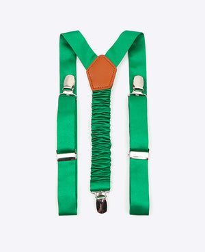 Hängslen Barn Grön n°3 i Polyester «Ernest»