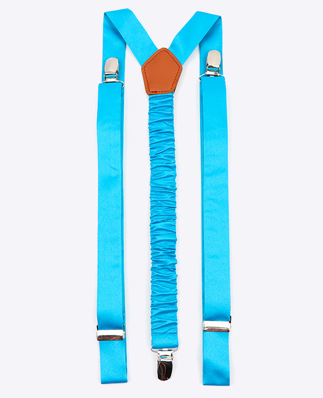 Hängslen Man Blå n°3 i Polyester «Ernest»