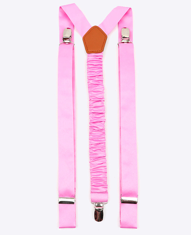 Hängslen Man Rosa n°1 i Polyester «Ernest»
