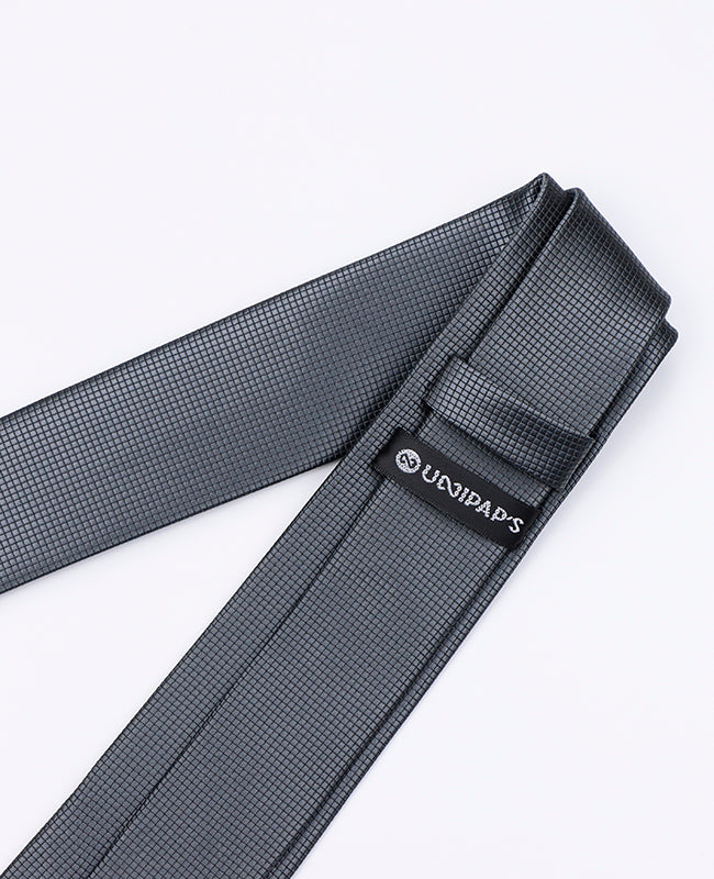 Cravate Gris n°2 Homme en Polyester | Martin - Unipap's