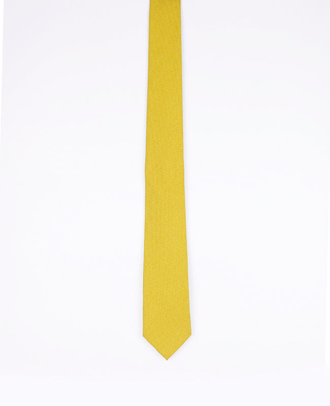 Cravate Jaune Homme en Coton | Edgard | Unipap's
