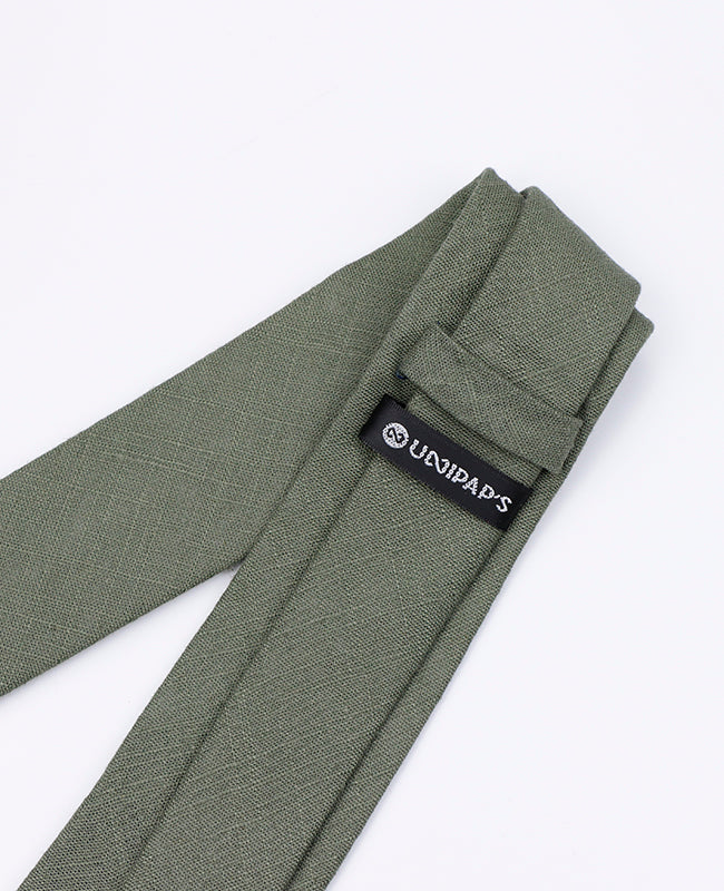 Cravate Vert n°3 Homme en Coton | Edgard | Unipap's