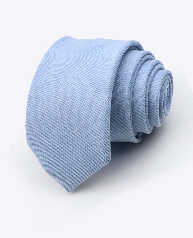 Cravate Bleu n°2 Homme en Effet Velours «Simon»