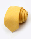 Cravate Jaune n°1 Homme en Effet Velours «Simon»
