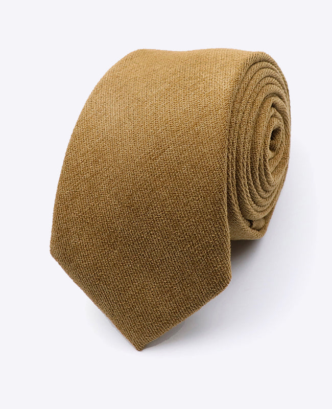 Cravate Marron n°4 Homme en Effet Velours | Simon - Unipap's