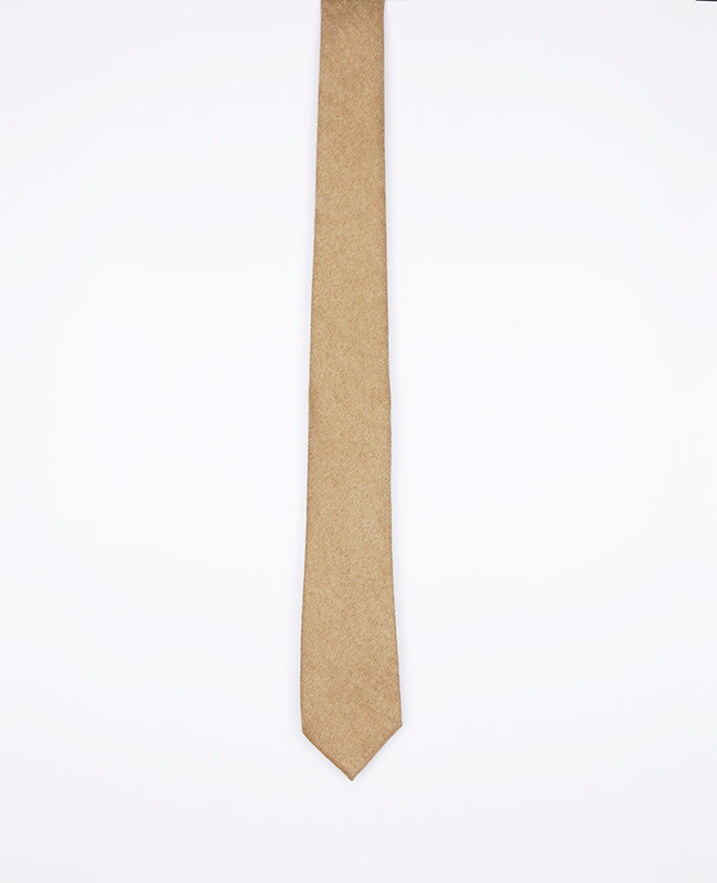 Cravate Marron n°4 Homme en Effet Velours «Simon»