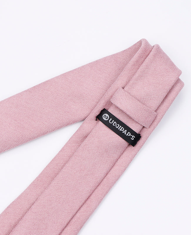 Cravate Rose n°3 Homme en Effet Velours | Simon - Unipap's