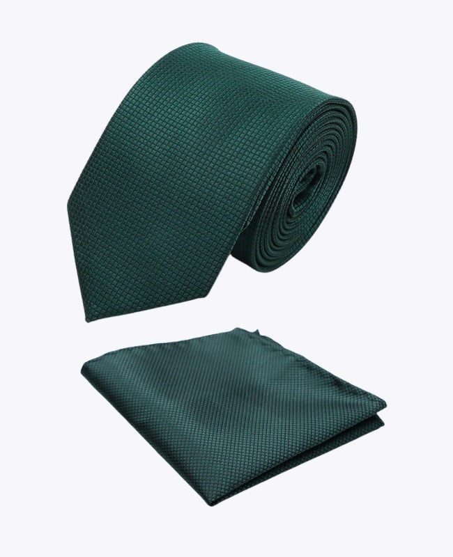 Slips + Bröstnäsduk Grön n°2 Herr i Polyester «Martin»