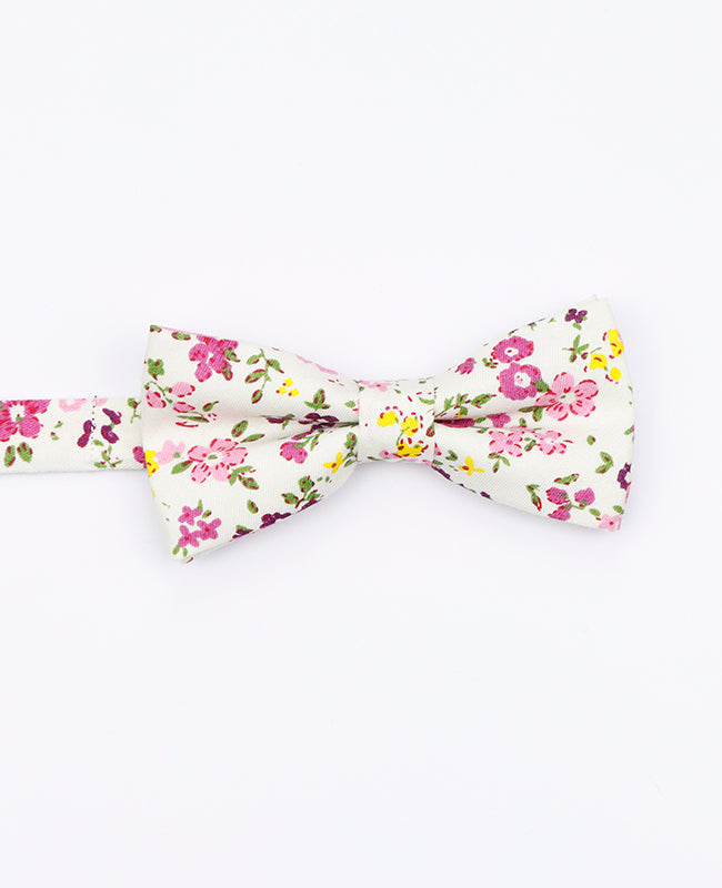 Noeud Papillon Liberty Blanc n°3 Enfant en Coton | Gaspard - Unipap's