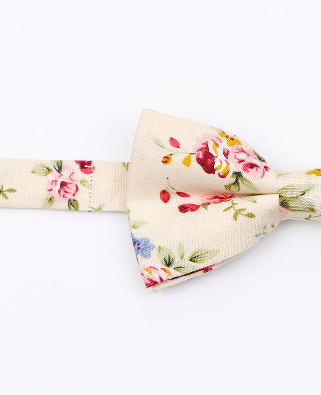 Noeud Papillon Liberty Blanc n°4 Enfant en Coton | Charles - Unipap's