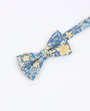 Noeud Papillon Liberty Bleu n°2 Enfant en Coton | Gaspard - Unipap's