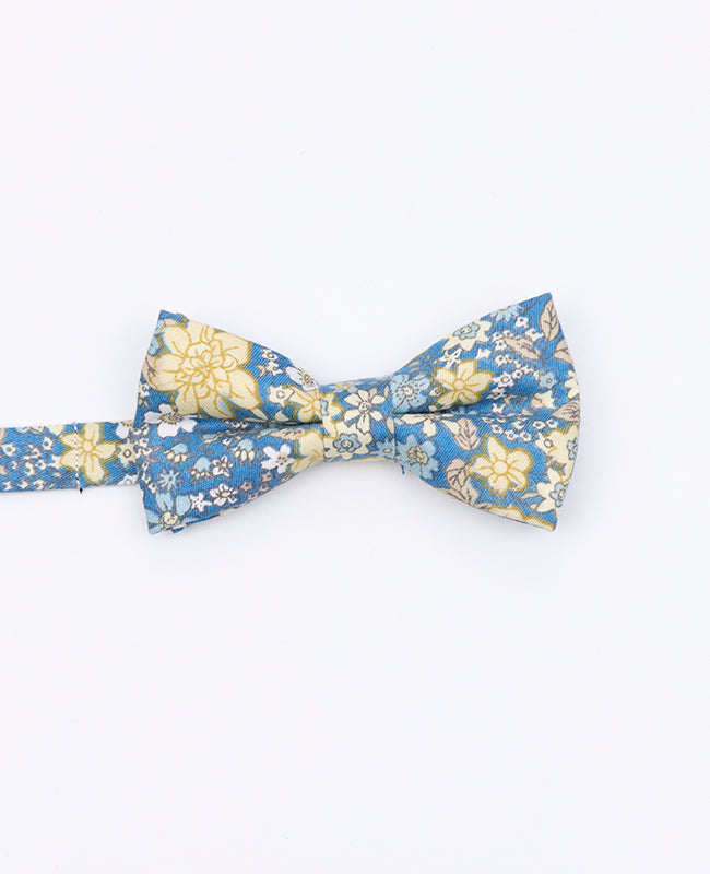 Noeud Papillon Liberty Bleu n°2 Enfant en Coton | Gaspard - Unipap's