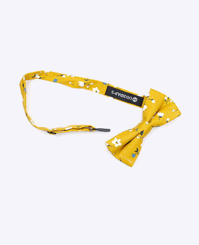 Noeud Papillon Liberty Jaune Enfant en Coton | Gaspard - Unipap's