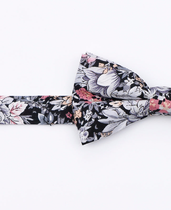 Noeud Papillon Liberty Noir n°2 Enfant en Coton | Gaspard - Unipap's