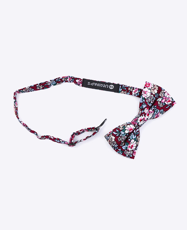 Noeud Papillon Liberty Rouge Enfant en Coton | Charles - Unipap's