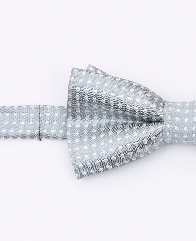 Grå prickig barnfluga i polyester | Louis - Unipap's