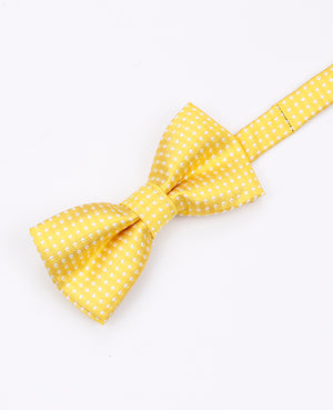 Noeud Papillon Jaune n°1 à Pois Enfant en Polyester | Louis - Unipap's