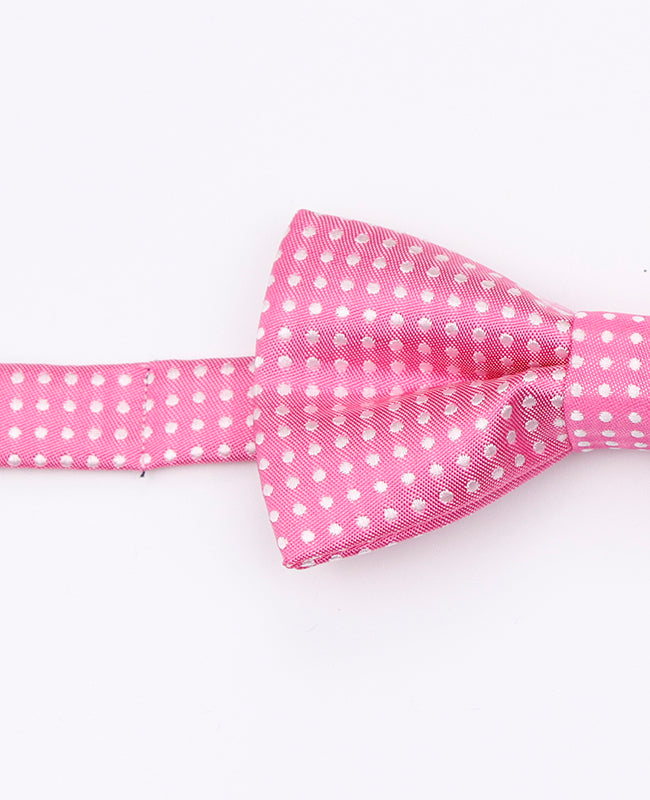 Rosa prickig fluga barn i polyester | Louis - Unipap's