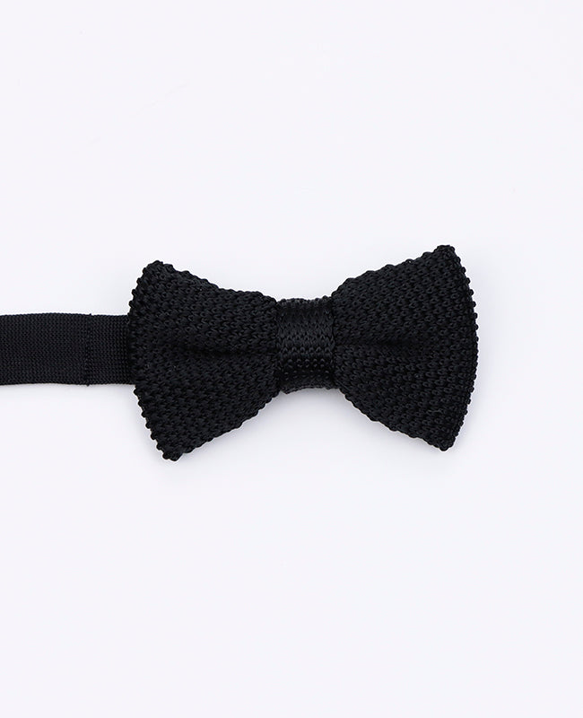 Noeud Papillon Noir Enfant en Tricot «Léon»